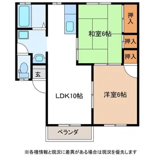 サニーハイツ須後 A棟【1階】の間取り