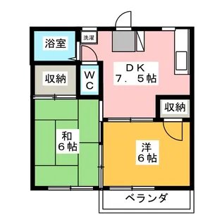 パークサイドB【2階】の間取り