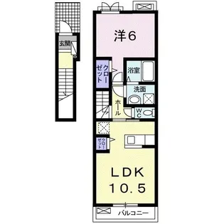 コンフォルトII【2階】の間取り