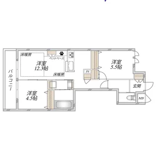ラ セーヌ【3階】の間取り