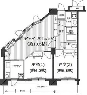 グランド・ガーラ南大井(グランド・ガーラミナミオオイ)【9階】の間取り