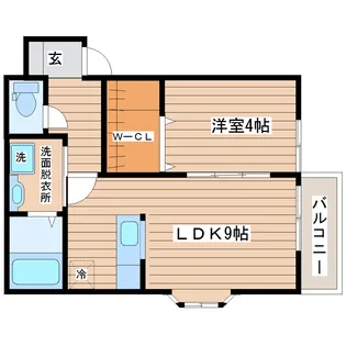 ピース18小松島【2階】の間取り