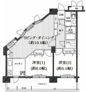 グランド・ガーラ南大井【9階】の間取り