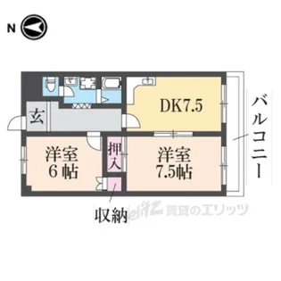 Belong東花園【4階】の間取り