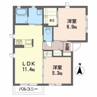 ロビンハイツ【2階】の間取り