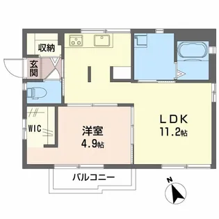 ウェスト佐藤【2階】の間取り