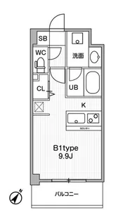 JMFResidence町田【5階】の間取り