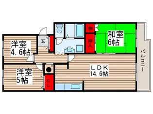 グリーンハイツ【3階】の間取り