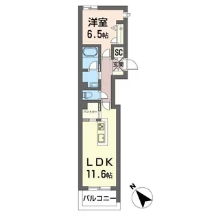 エンワ【2階】の間取り