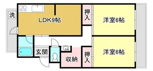 クレスト天神【3階】の間取り