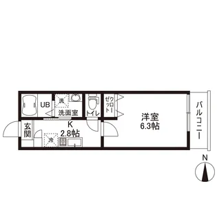 CONTECASA弘明寺【3階】の間取り
