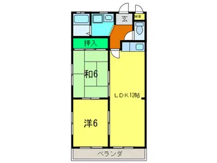 マ-ベラス泉ヶ丘【3階】の間取り
