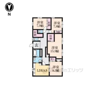 エレガンハイツ【2階】の間取り
