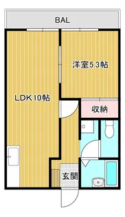 フレグランスオブスイート【1階】の間取り