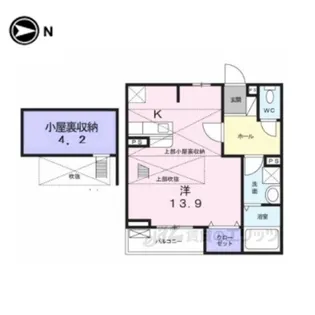 クイーンズパレスさくらい【2階】の間取り