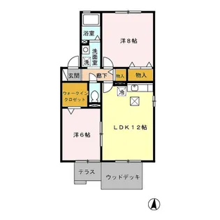 【Green Village A】【1階】の間取り