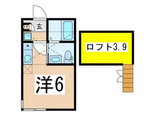 グラーテス桜木町【2階】の間取り