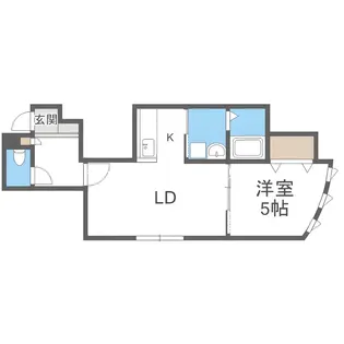 イーストサイドルームズ【2階】の間取り