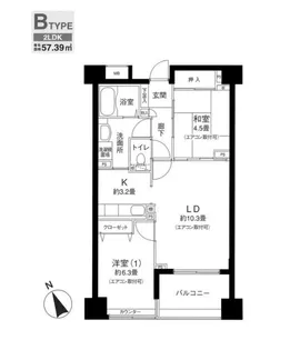 ロサブリーズ本牧【3階】の間取り
