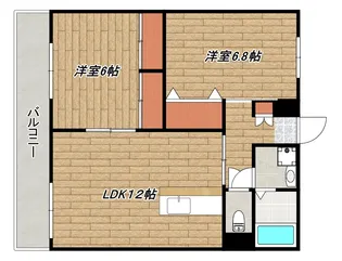 リバーサイド東玉【2階】の間取り