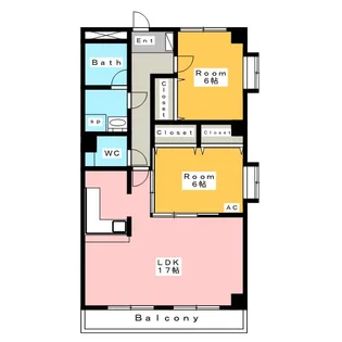 エクセルコート グリーンリーフ【2階】の間取り