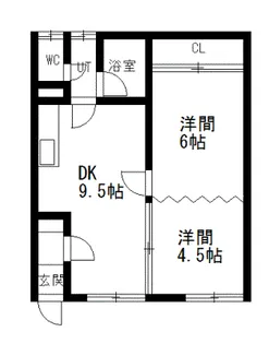 コーポ清栄【1階】の間取り