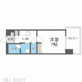 S-RESIDENCE円山表参道【5階】の間取り