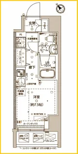 クラリッサ横浜ベーネ【4階】の間取り