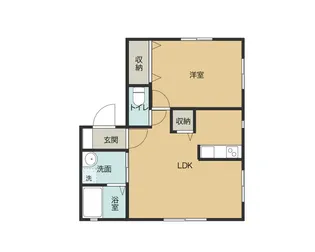 タウンハイム【2階】の間取り