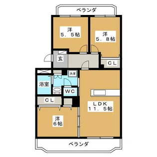D.Y.東戸塚【2階】の間取り