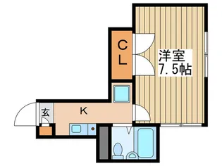 グラツィオ-ソ阿佐ヶ谷【2階】の間取り
