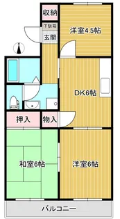 メゾン鏑木【2階】の間取り