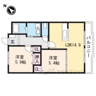 グラン・セジール【2階】の間取り