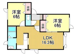 メゾンモンターニュ【2階】の間取り