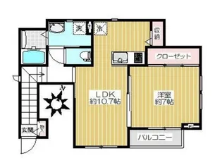ハウス圭A棟【2階】の間取り