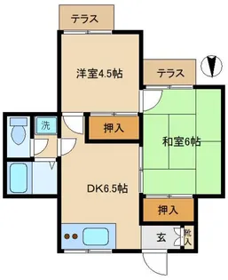 サンハイム石井【1階】の間取り