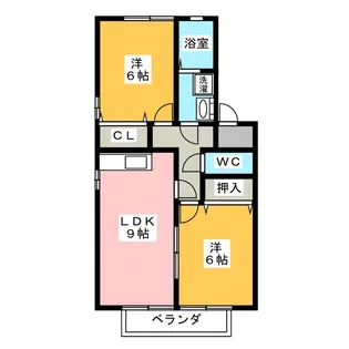 ラ・プリマヴェーラ【2階】の間取り