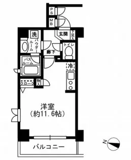 レジディア神田東【5階】の間取り