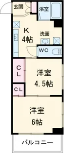 サンヴェール立川【1階】の間取り