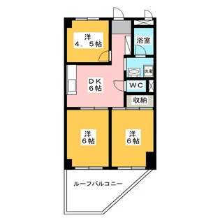 メゾン西浦【2階】の間取り