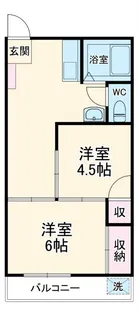 元浜メゾンオーク【2階】の間取り