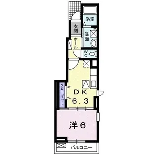 ヴィレッタ新宮【1階】の間取り