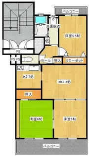 セントラルパーク【1階】の間取り
