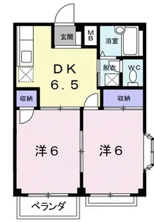 ハイツグリーンヒル【2階】の間取り