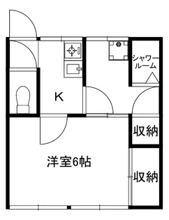 東田荘B棟【2階】の間取り