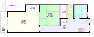 サニーコーポK【5階】の間取り