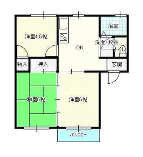ダイヤモンドメゾン深町【1階】の間取り