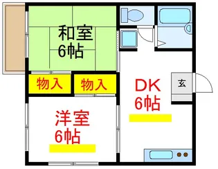 ハイムすみれ【2階】の間取り