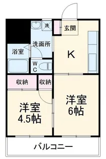 パークハイツ渡田【3階】の間取り