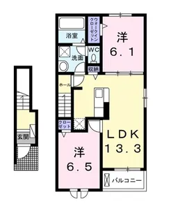 アルカンシエル【2階】の間取り